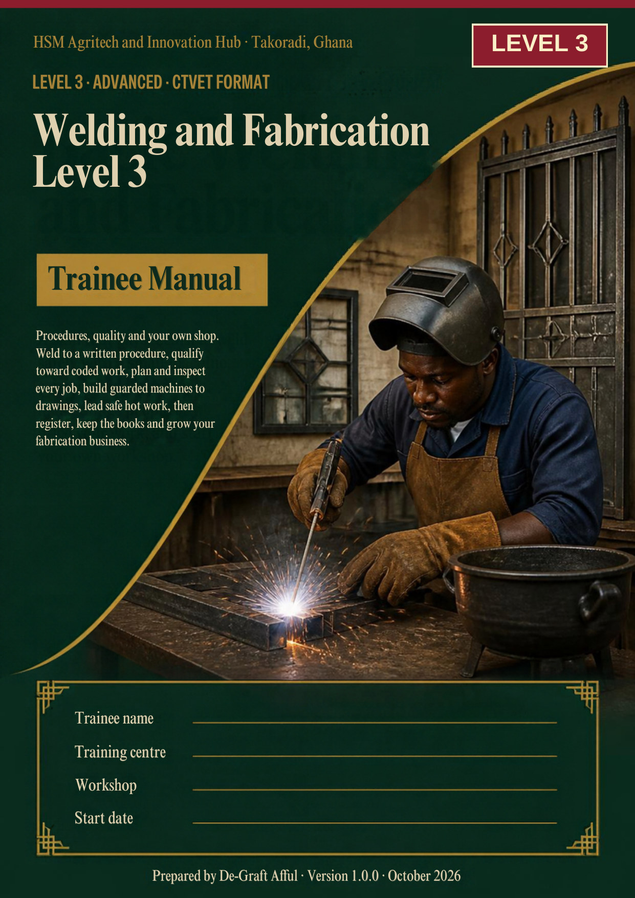 Cover of Welding and Fabrication Level 3