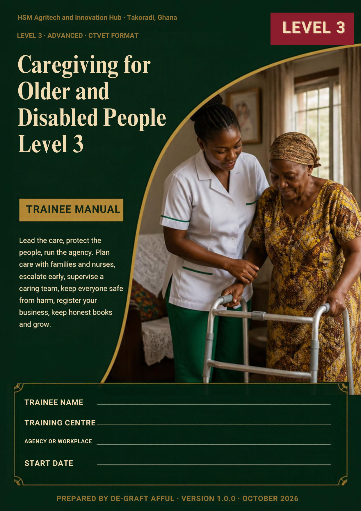 Cover of Caregiving for Older and Disabled People Level 3
