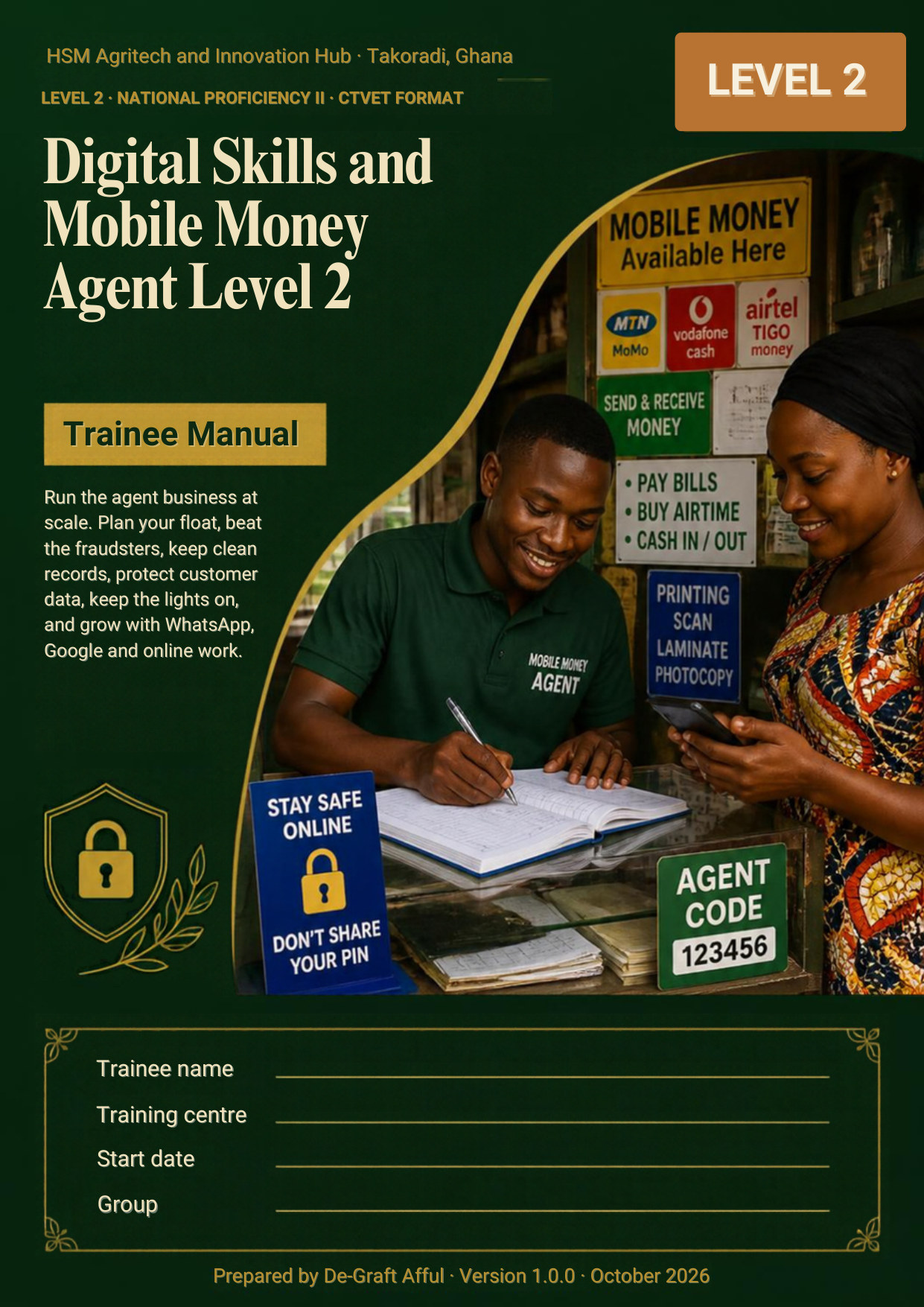 Cover of Digital Skills and Mobile Money Agent Level 2