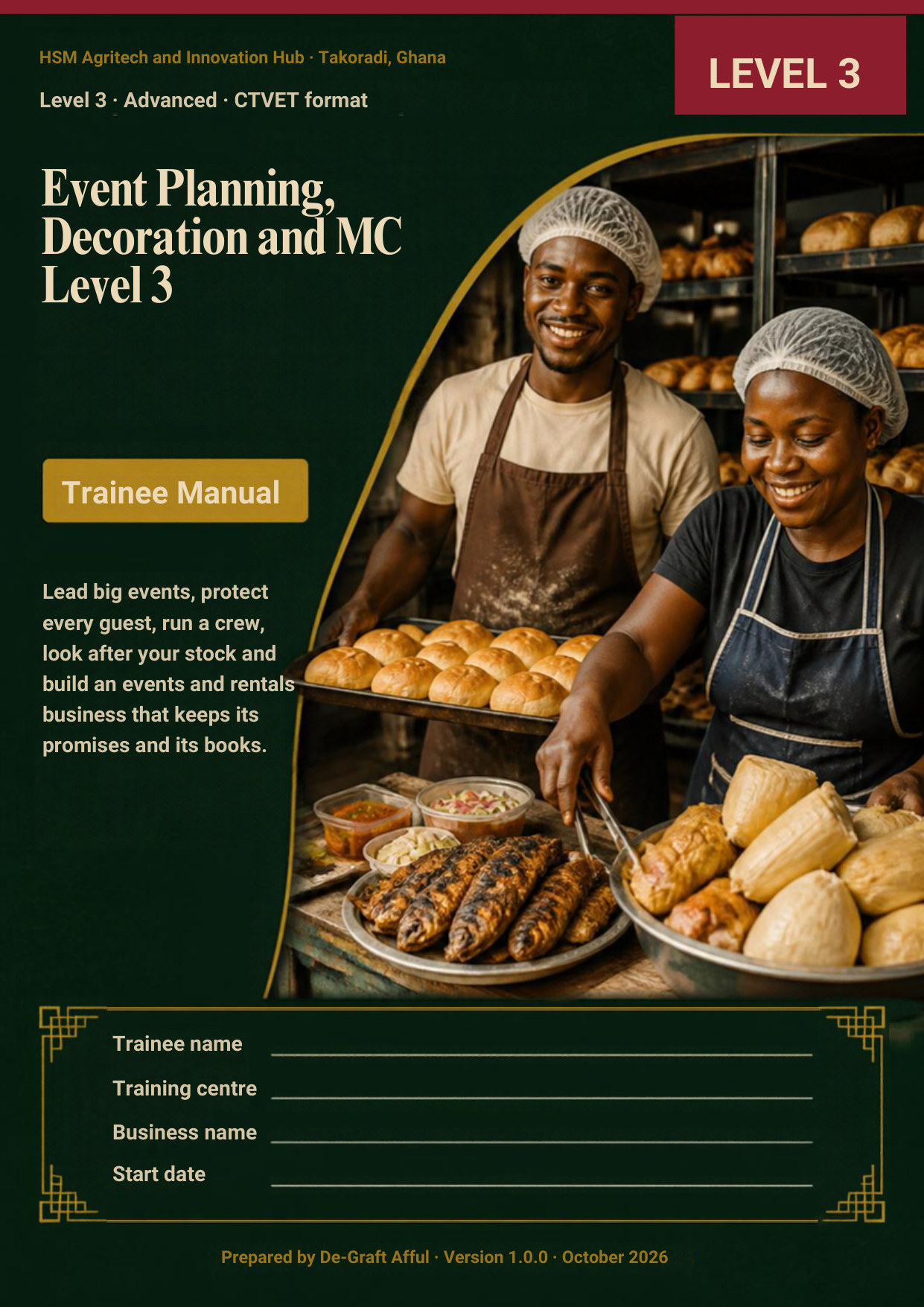 Cover of Event Planning, Decoration and MC Level 3