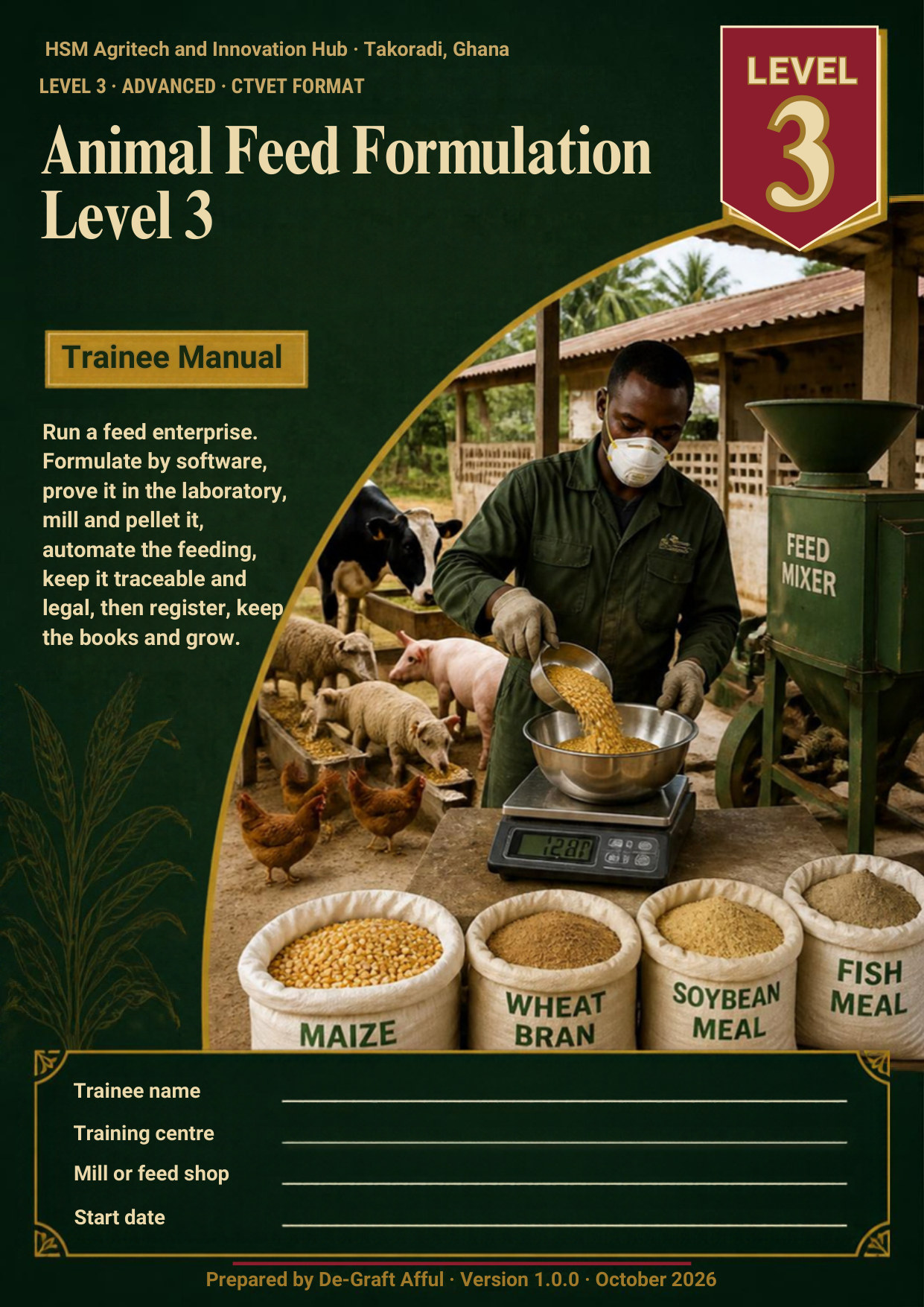 Cover of Animal Feed Formulation Level 3