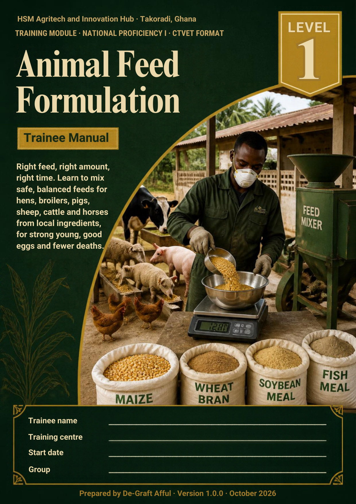 Cover of Animal Feed Formulation