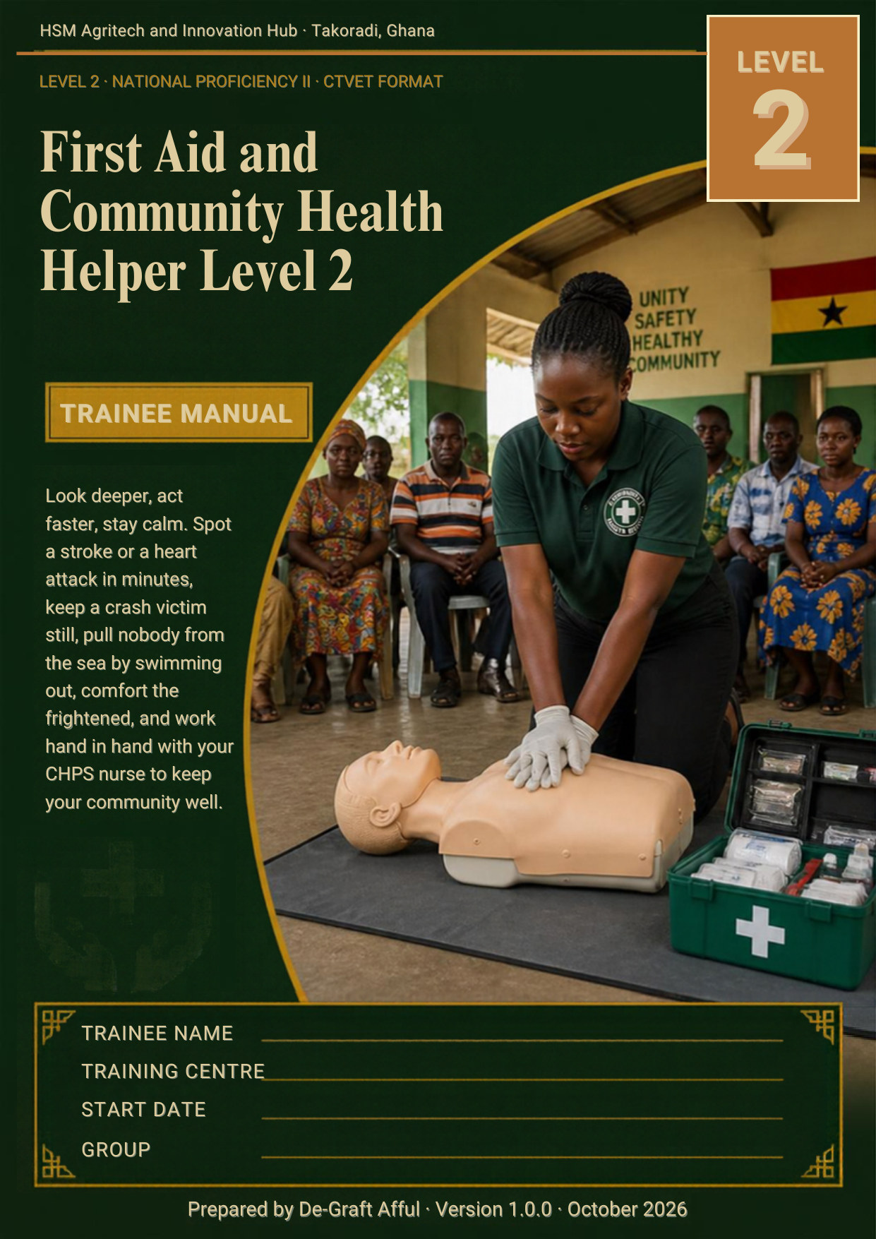 Cover of First Aid and Community Health Helper Level 2