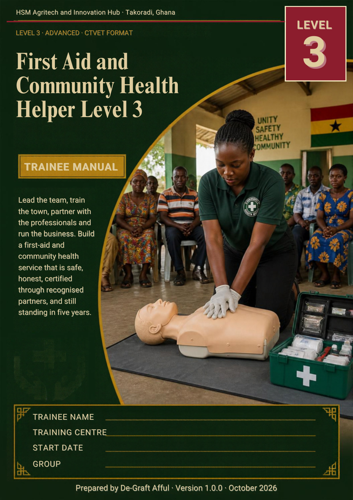 Cover of First Aid and Community Health Helper Level 3
