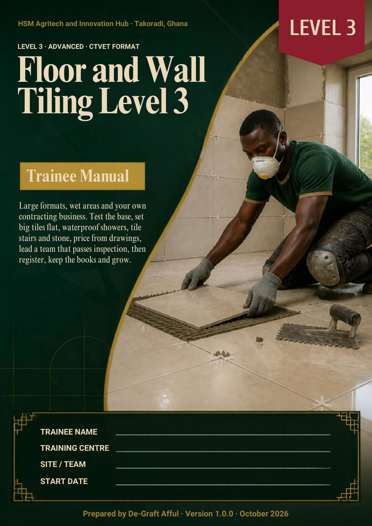 Cover of Floor and Wall Tiling Level 3