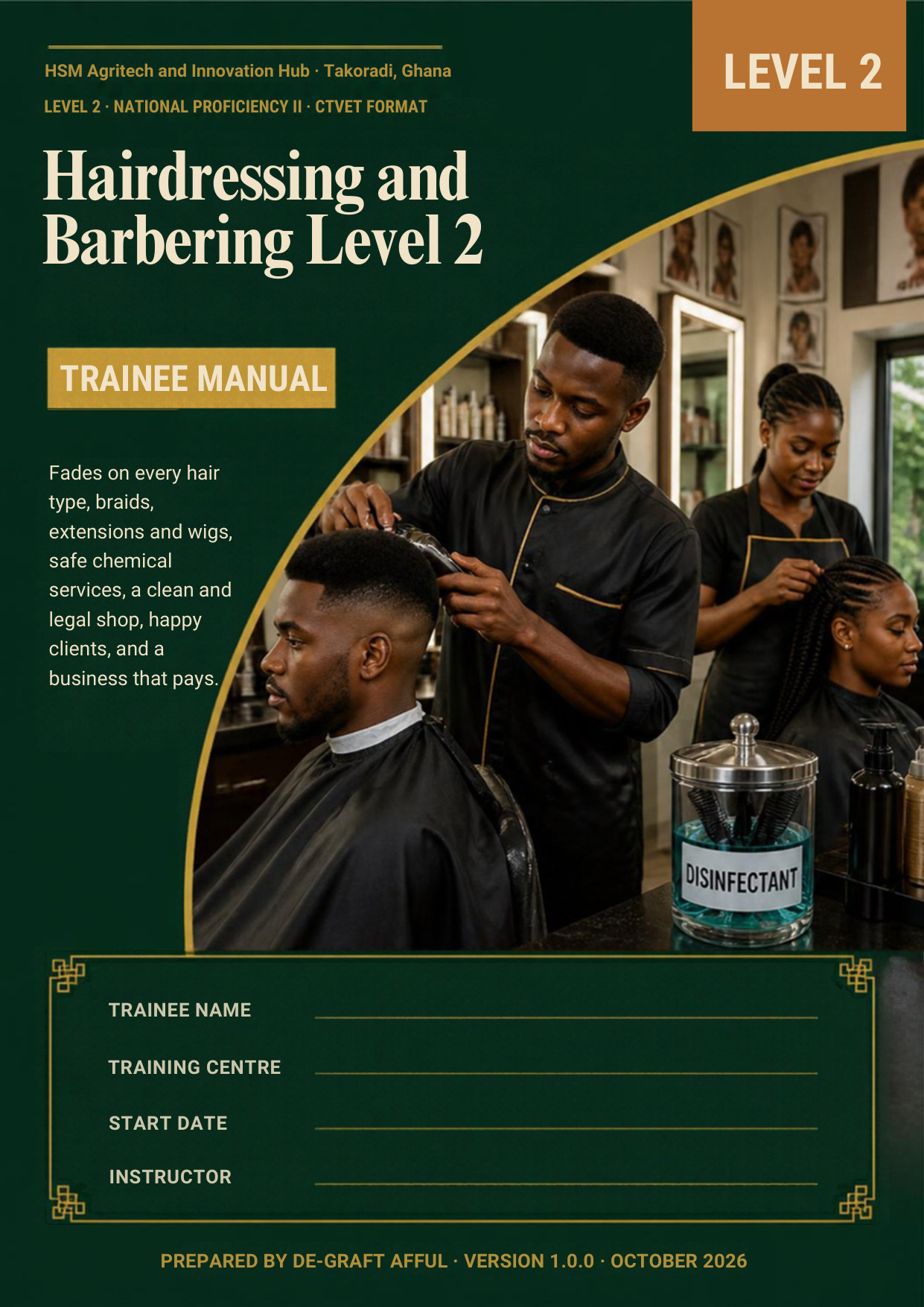 Cover of Hairdressing and Barbering Level 2