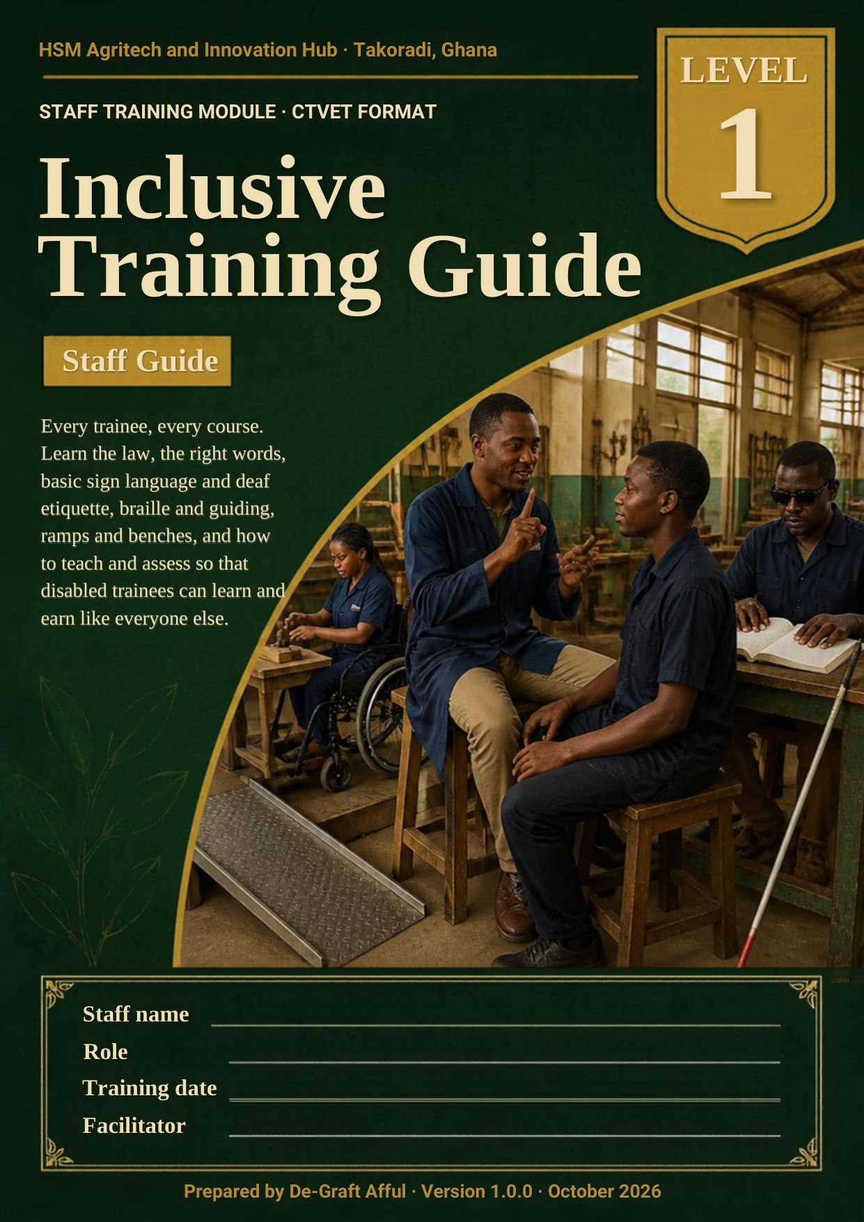 Cover of Inclusive Training Guide