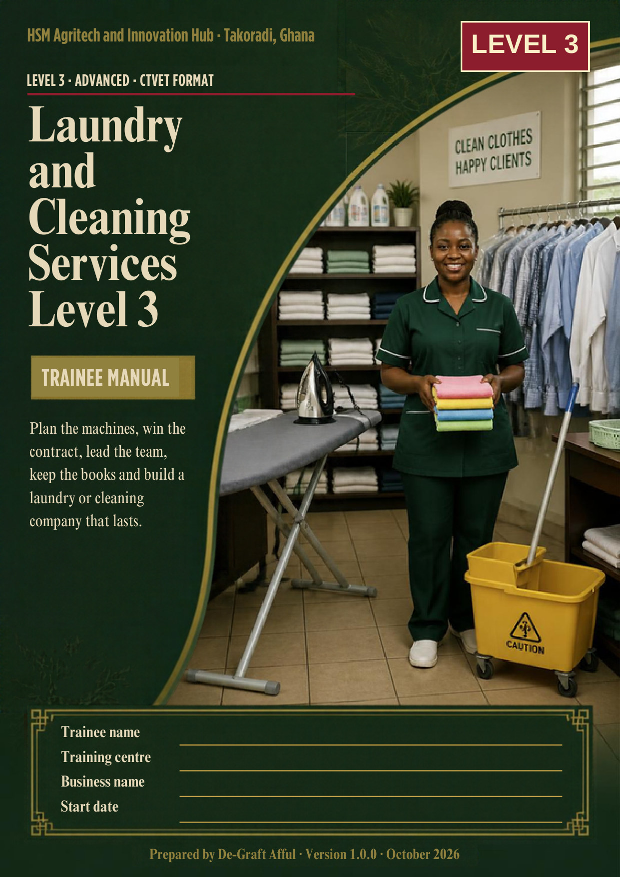 Cover of Laundry and Cleaning Services Level 3