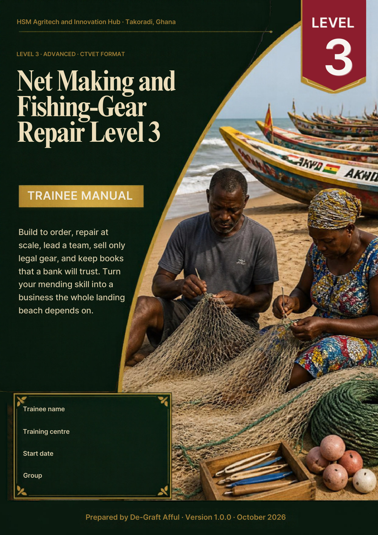 Cover of Net Making and Fishing-Gear Repair Level 3