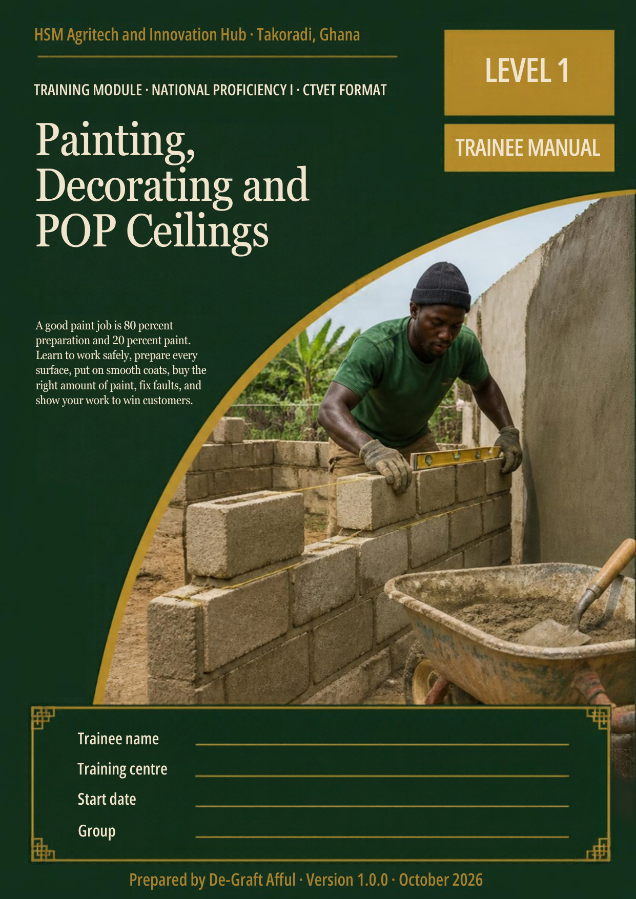 Cover of Painting, Decorating and POP Ceilings