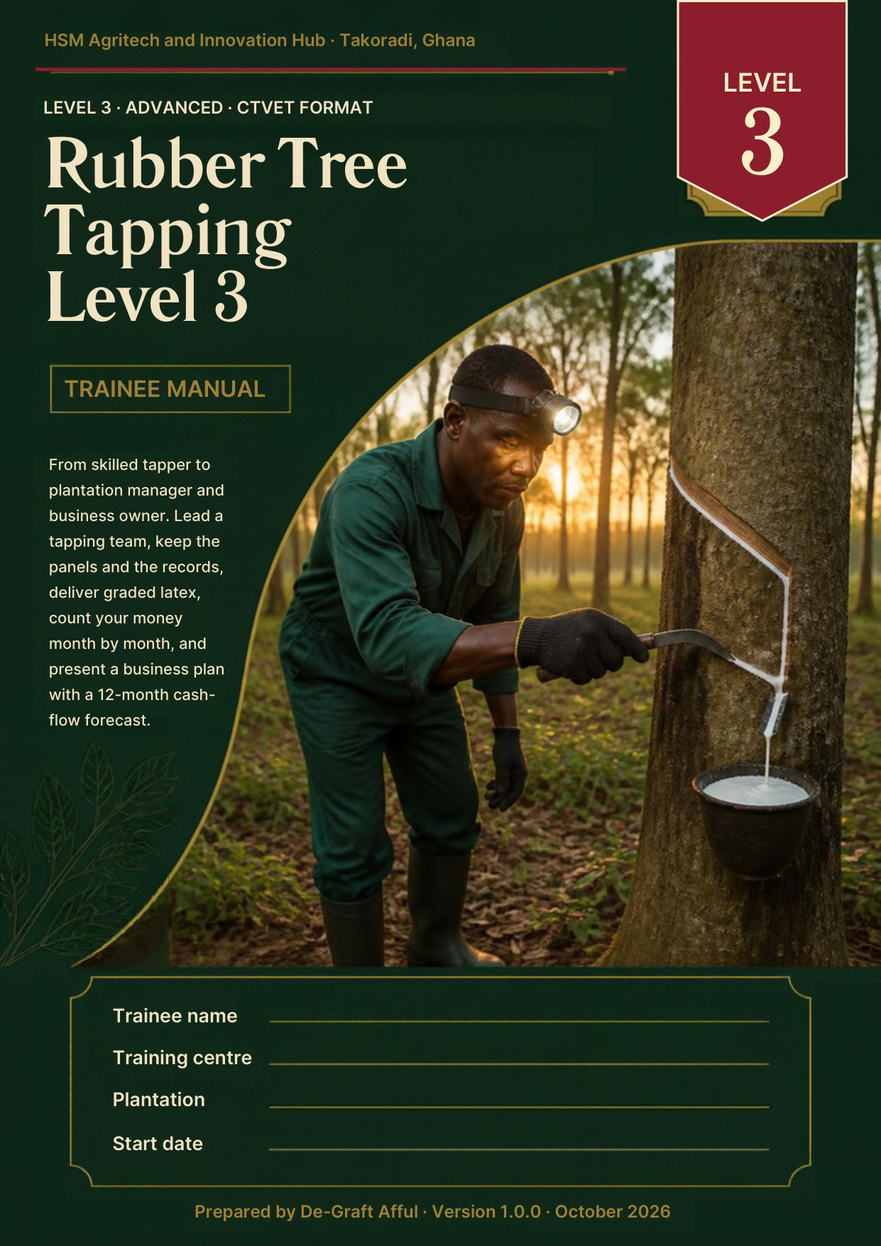 Cover of Rubber Tree Tapping Level 3