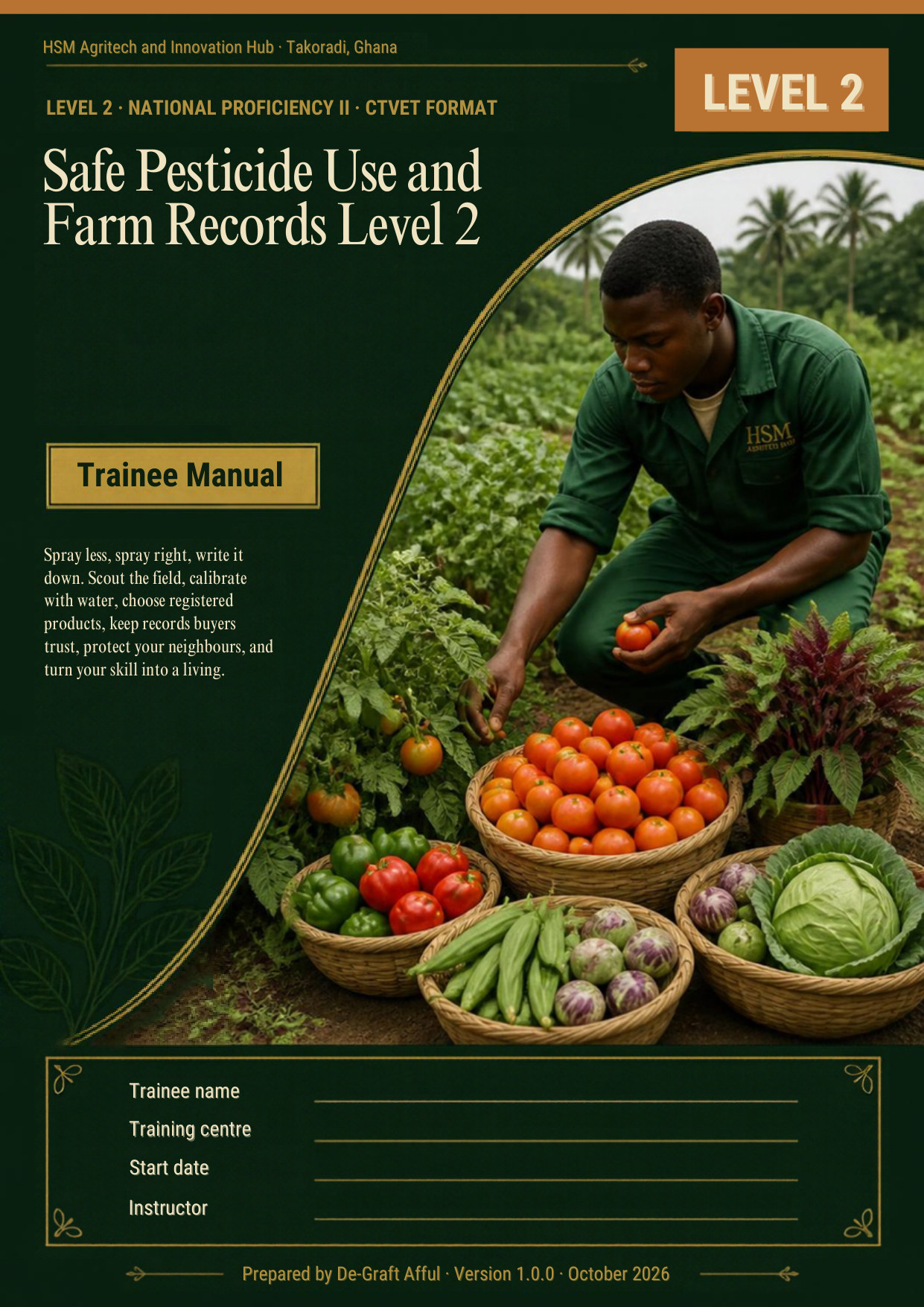 Cover of Safe Pesticide Use and Farm Records Level 2