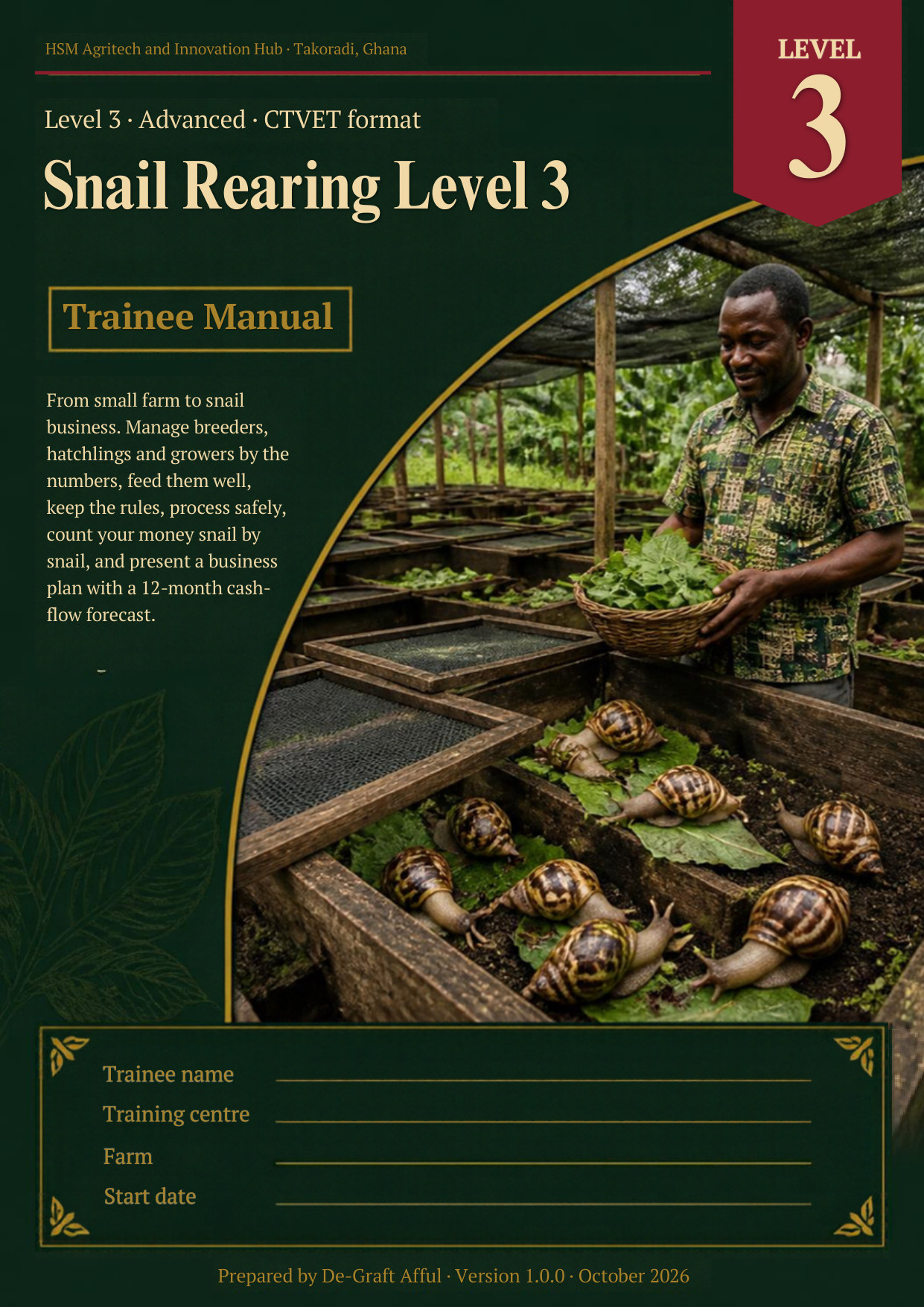 Cover of Snail Rearing Level 3