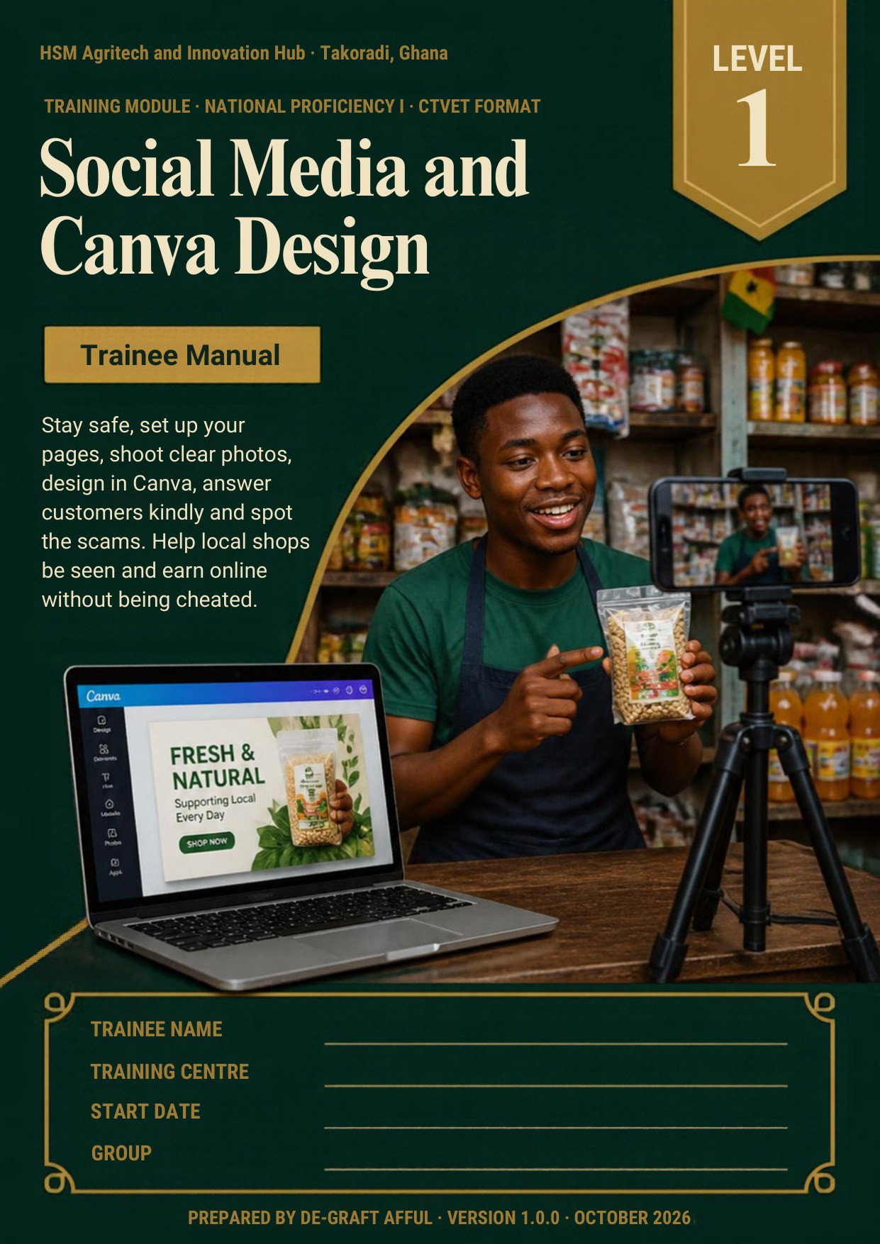 Cover of Social Media and Canva Design