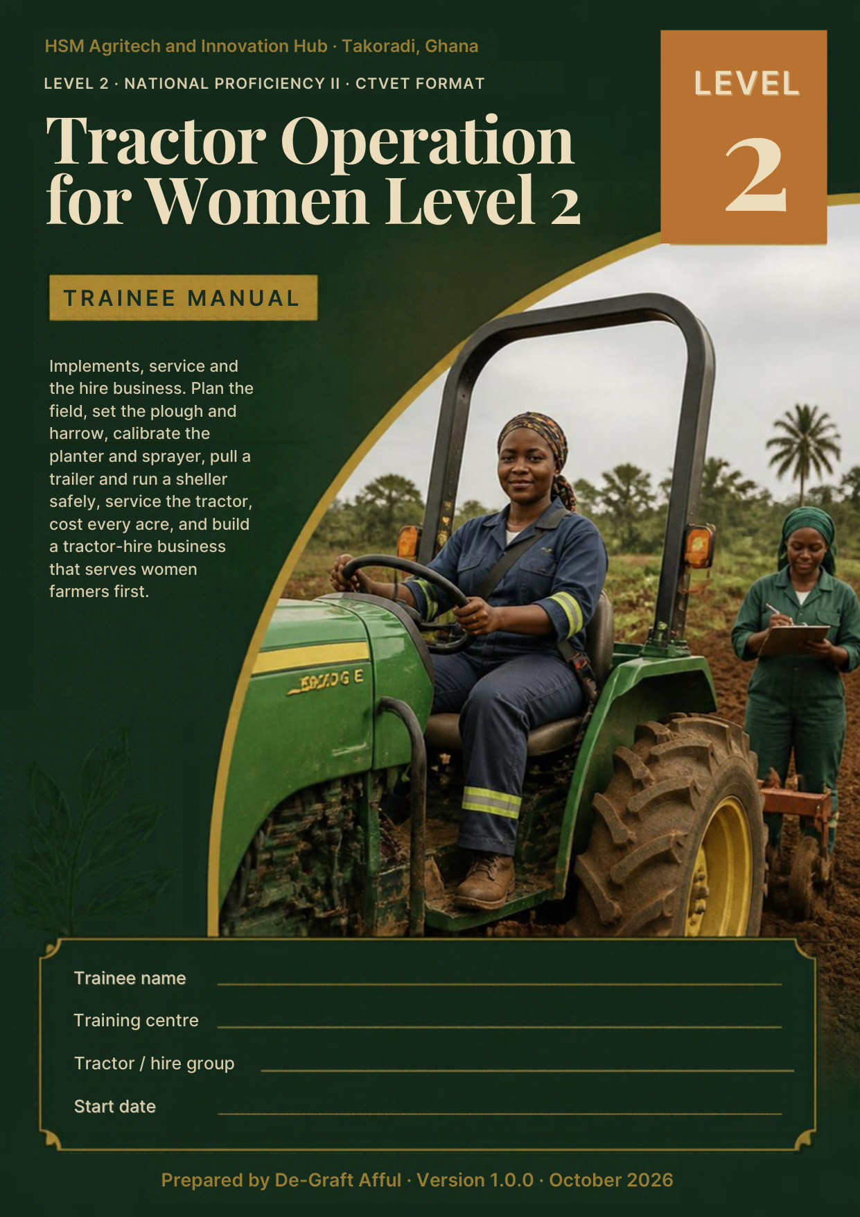 Cover of Tractor Operation for Women Level 2