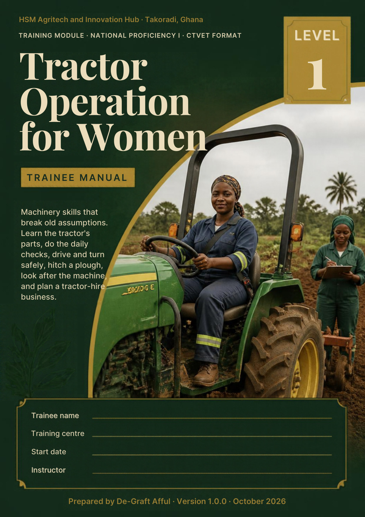 Cover of Tractor Operation for Women