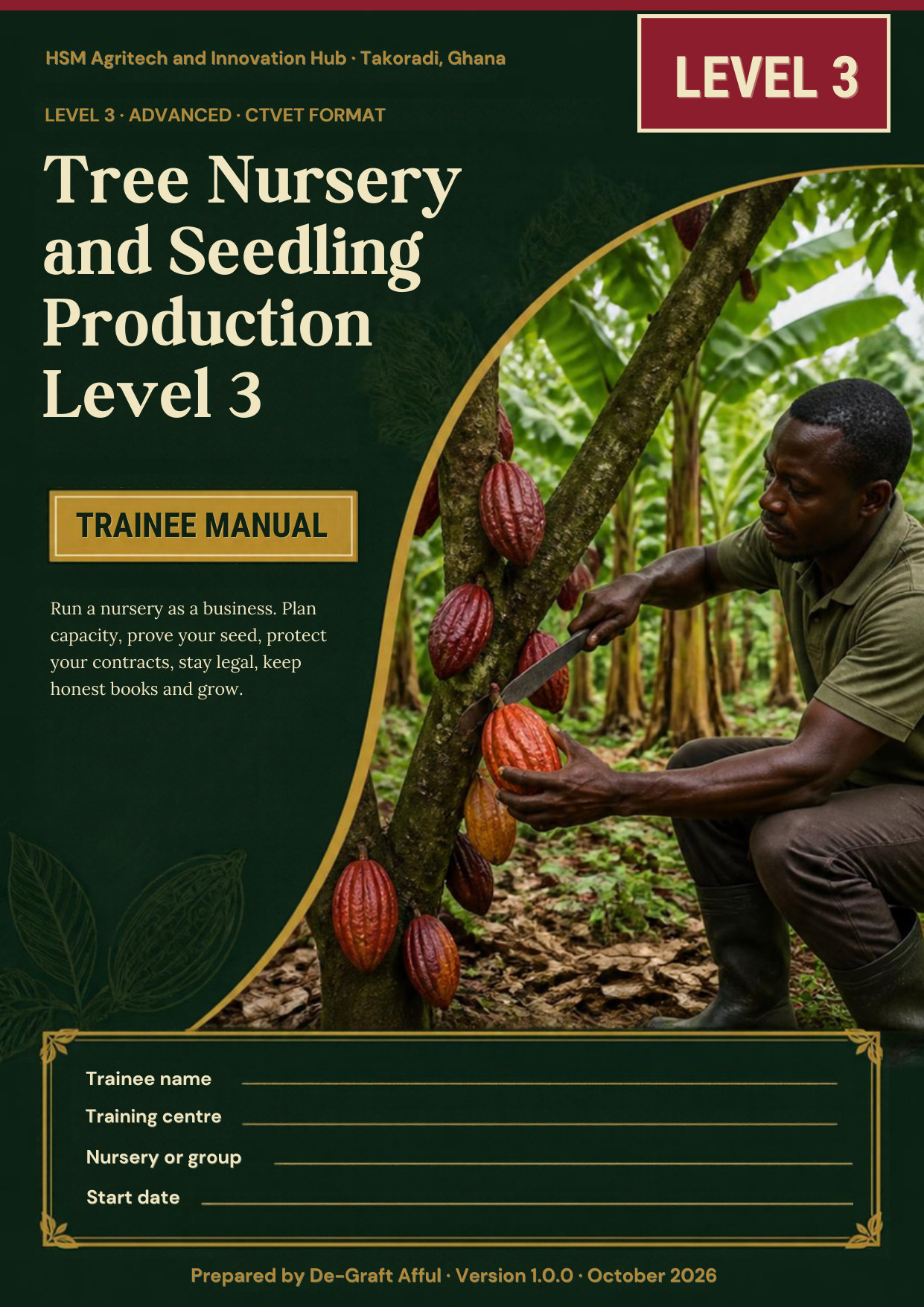 Cover of Tree Nursery and Seedling Production Level 3