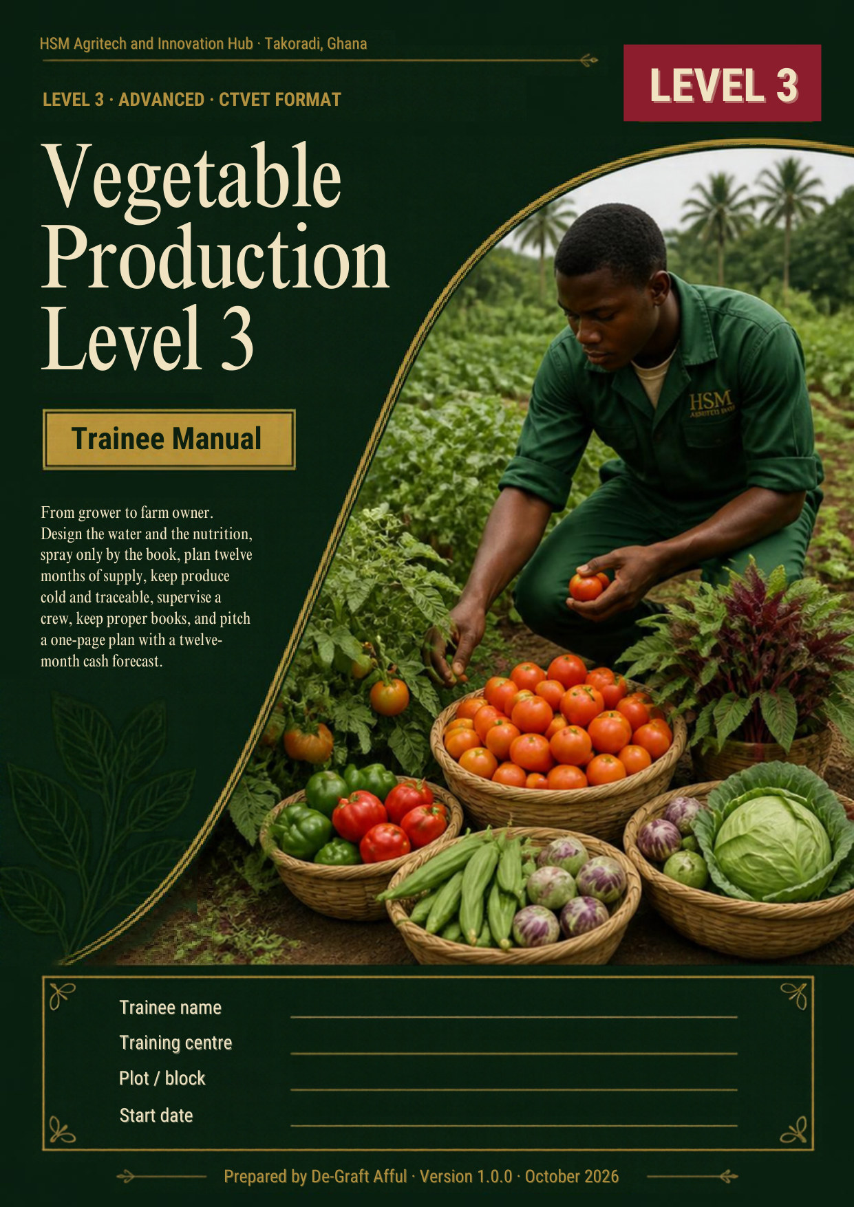 Cover of Vegetable Production Level 3
