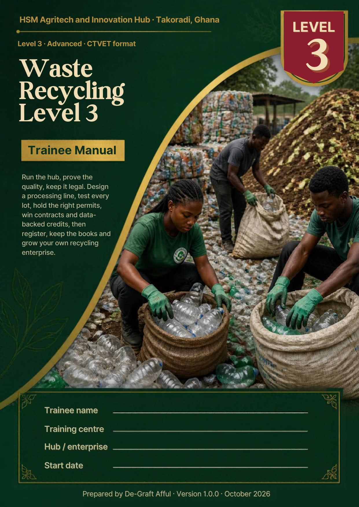 Cover of Waste Recycling Level 3