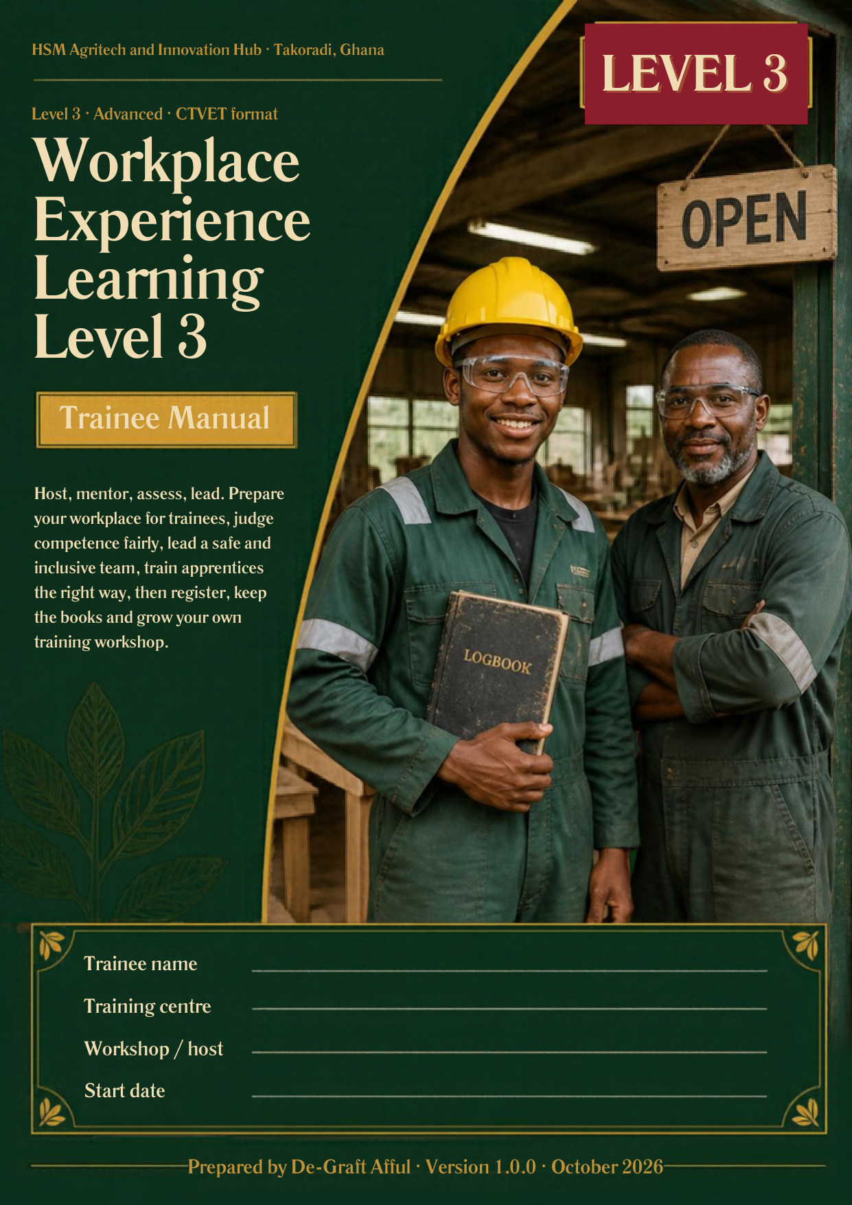 Cover of Workplace Experience Learning Level 3