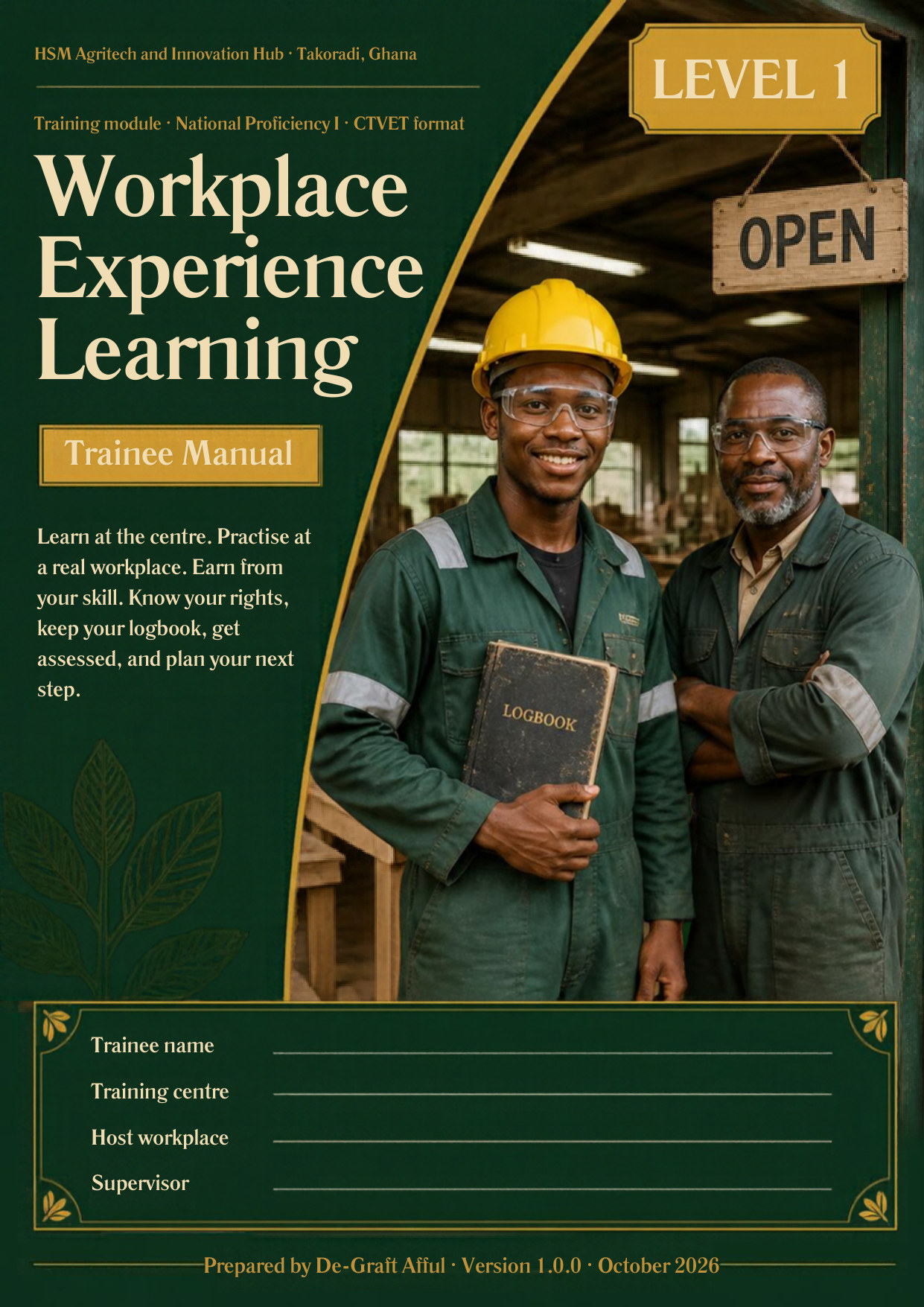 Cover of Workplace Experience Learning