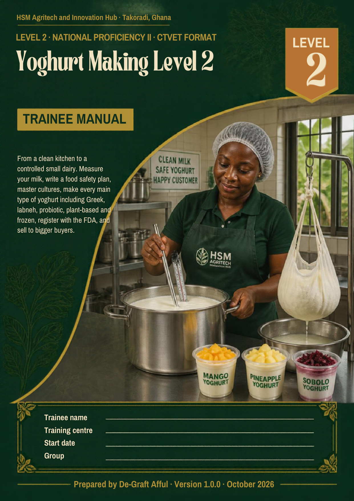 Cover of Yoghurt Making Level 2