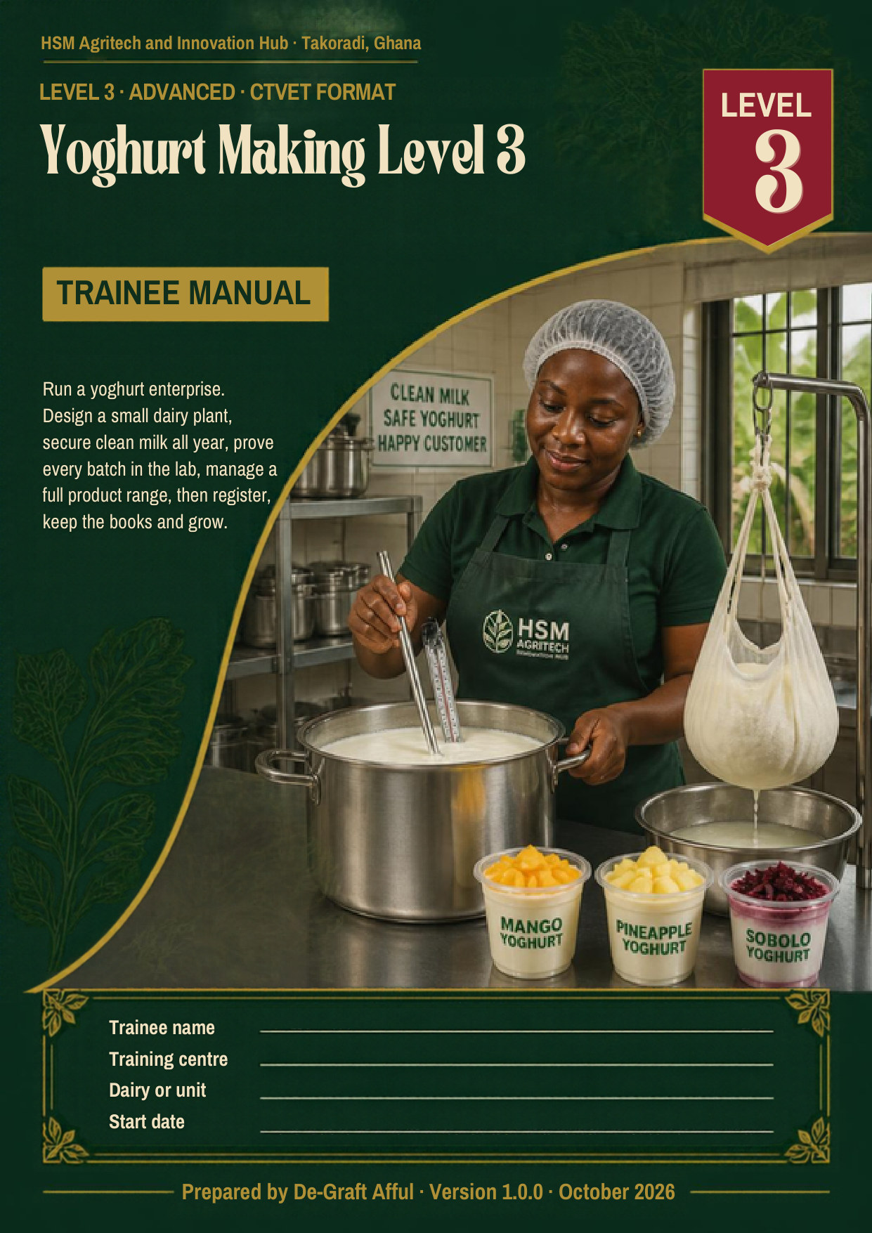 Cover of Yoghurt Making Level 3